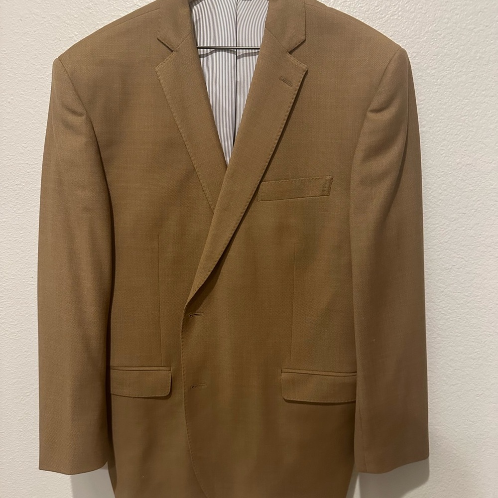 Brooks Brothers Tan Sport Coat with Notched Lapels